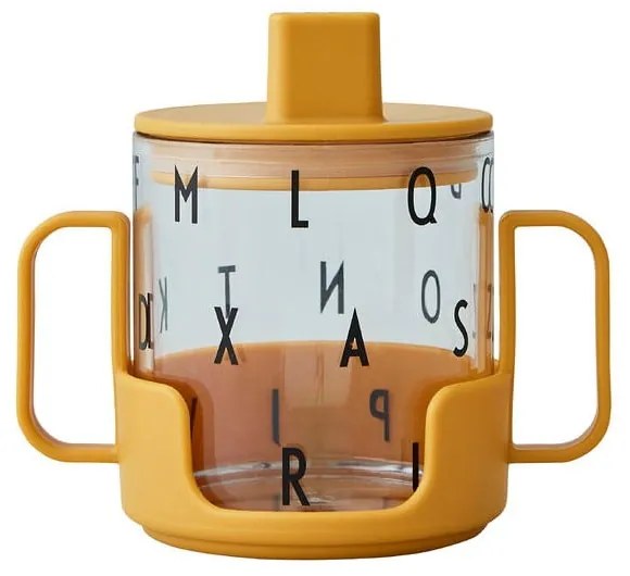 Tazza per bambini giallo senape Cresci con la tua tazza Grow with Your Cup - Design Letters