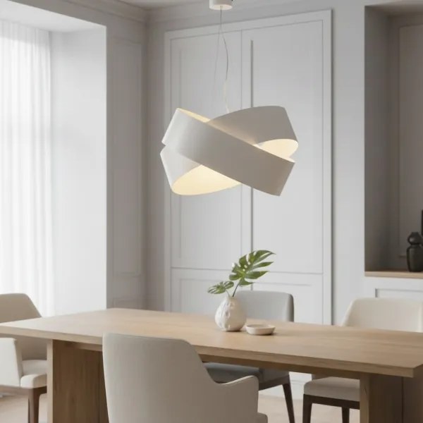 Lampadario a sospensione con filo VIENO 3xE27/15W/230V bianco