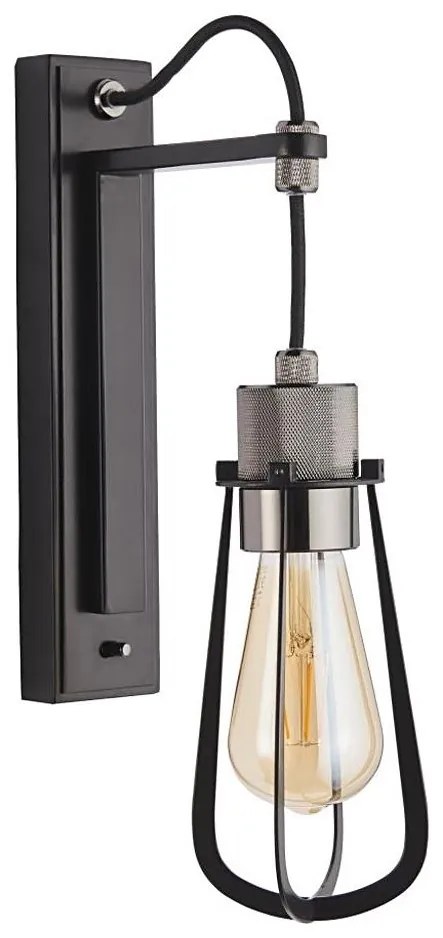 Endon 80950 - Applique URBAN 1xE27/6W/230V nero