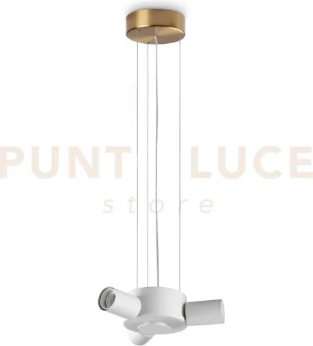 Sospensione per set up 3 luce attacco e27 ottone