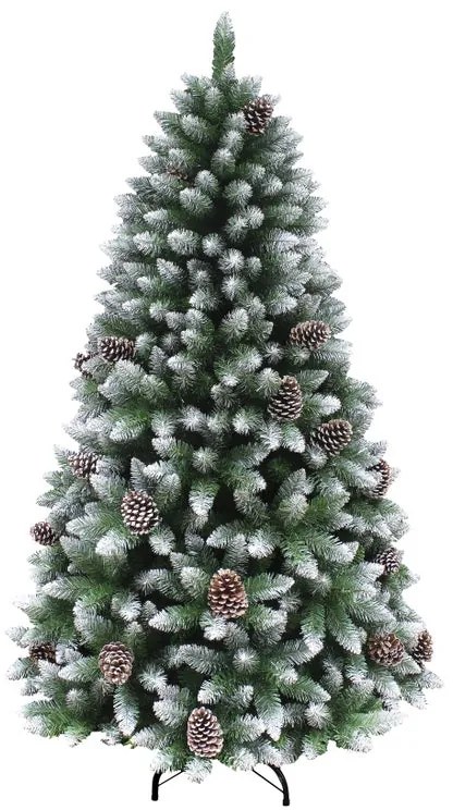 Albero di Natale artificiale innevato Norway verde H 180 cm x Ø 105 cm