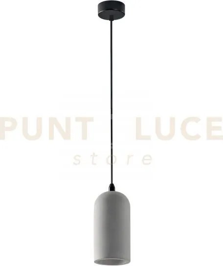 Lampadario a sospensione ando forma geometrica grigia 1 luce attacc...