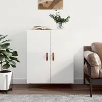 Credenza 69,5x34x90 cm in Legno Multistrato Bianco Lucidocod mxl 79494