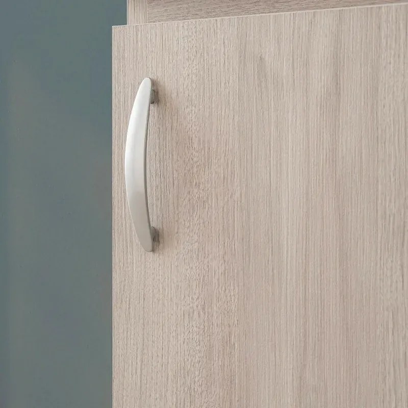 Mobile lavatoio 45x50 in ceramica con strofinatoio finitura olmo