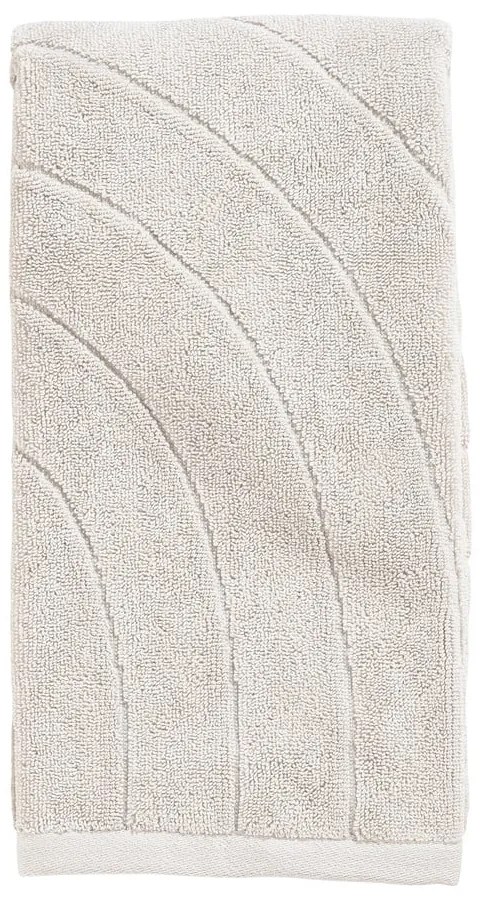 Asciugamano in spugna di cotone grigio chiaro 50x100 cm Time - Zone