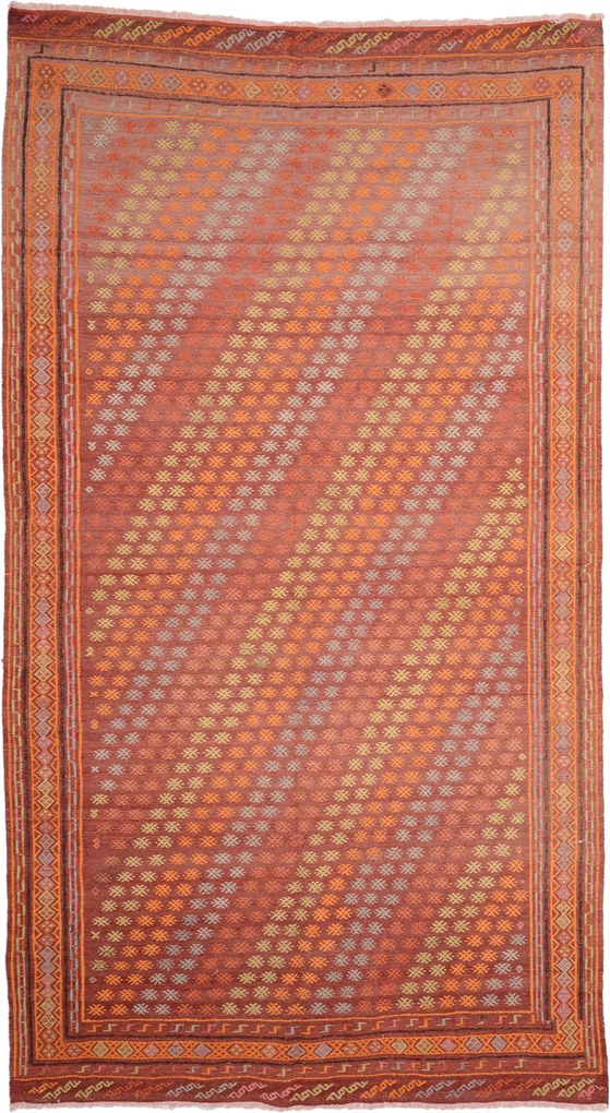 Kilim Tappeto orientale 180 x 330 (Tacchino) Annodato A Mano