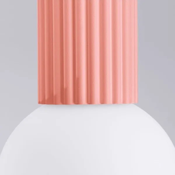 Sollux SL.1753 - Plafoniera da bagno HALO 1xG9/8W/230V IP44 rosa