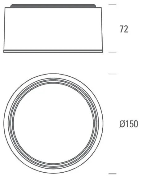 LED2 - Plafoniera LED BUTTON LED/17W/230V argento