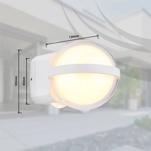 Globo 34157W - Applique a LED da esterno ILLI LED/12W/230V IP54 bianco