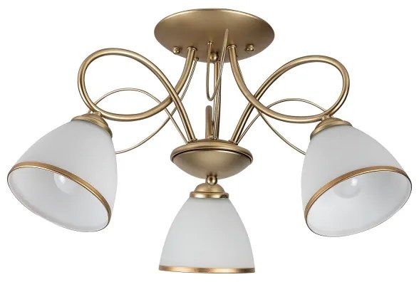 Brilagi - Plafoniera da soffitto FRED 3xE27/60W/230V Ø 59 cm oro