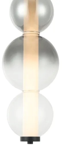 Lampadario LED a sospensione su cavo LUMMI LED/19W/230V nero/fumé