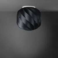 Plafoniera Moderna Globe 1 Luce In Polilux Nero D25 Made In Italy