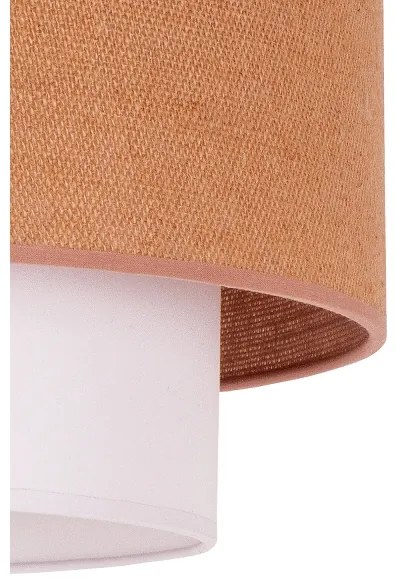 Duolla - Lampadario a sospensione con filo BOHO 1xE27/40W/230V diametro 45 cm beige/bianco