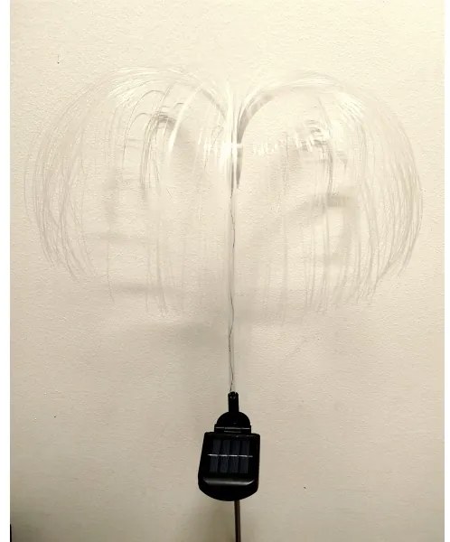 Lampada solare LED RGB 1,2 V 300 mAh IP44, nera