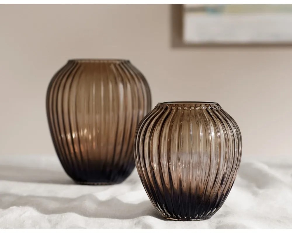 Vaso in vetro marrone fatto a mano Hammershøi - Kähler Design