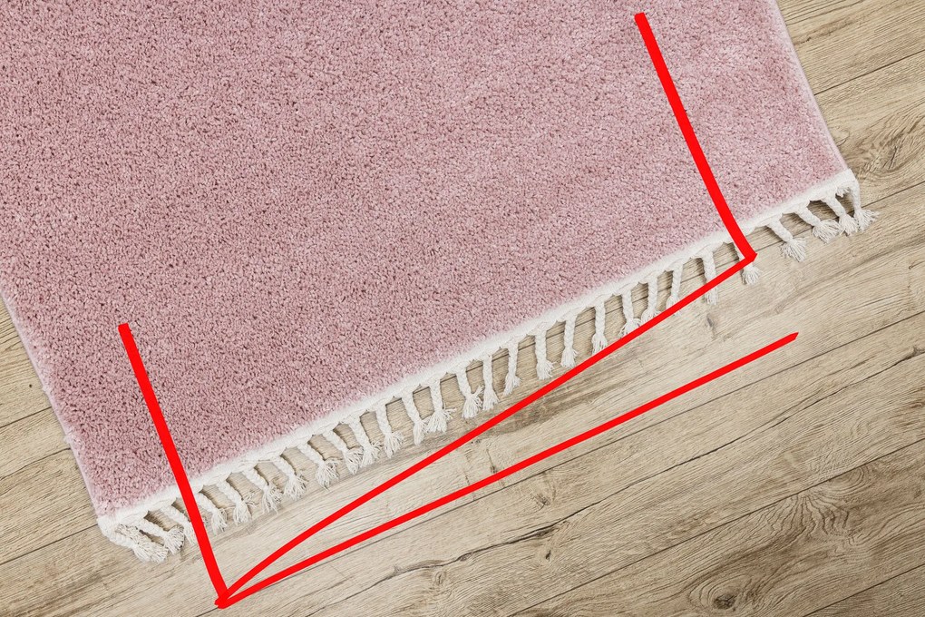 Tappeto BERBER 9000 rosa Frange berbero marocchino shaggy - PRODOTTO DI SECONDO GRADO
