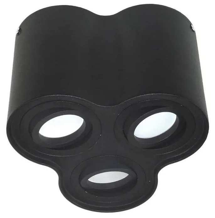 Plafoniera BAROCO 3xGU10/30W/230V nero