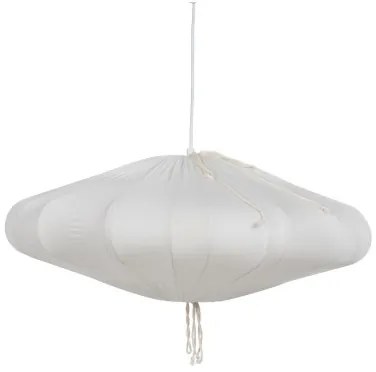 Lampadario Bianco Cotone 220-240 V 59,5 x 59,5 x 23 cm