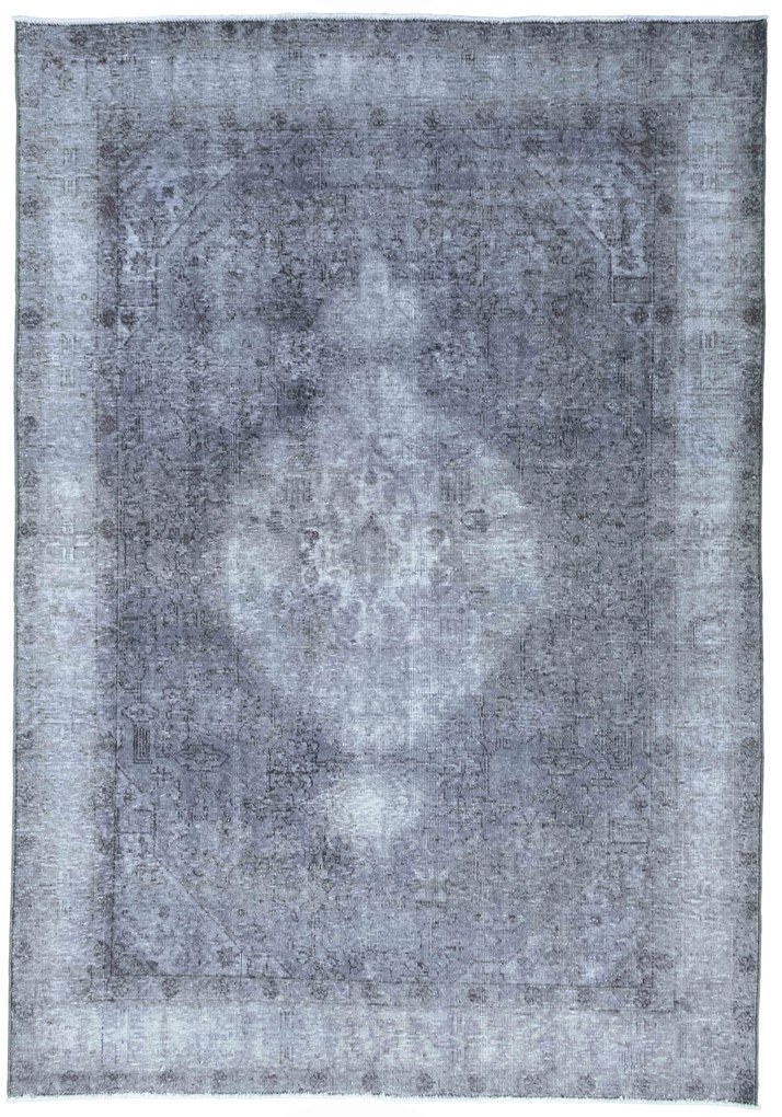 Vintage Tappeto 190 x 270 Blu (Iran) Annodato A Mano