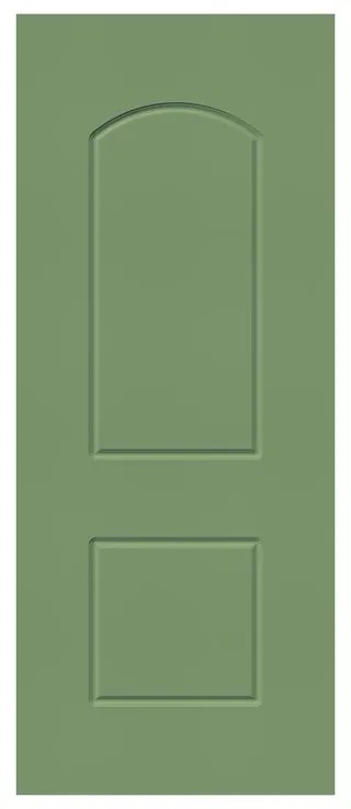 Pannello per porta d'ingresso P007 pellicolato pvc verde L 92  x H 210.5 cm, Sp 6 mm apertura reversibile