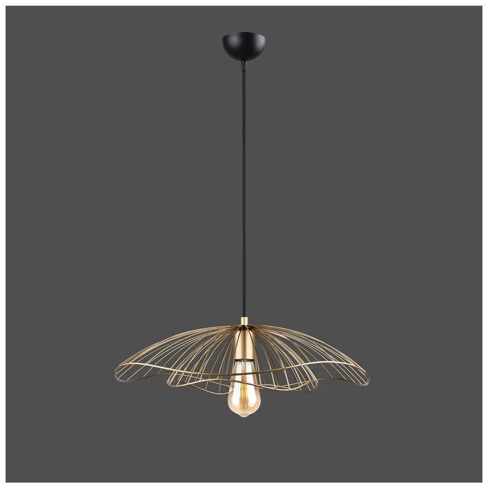 Lampada a sospensione di colore oro, altezza 111 cm Root - Squid Lighting