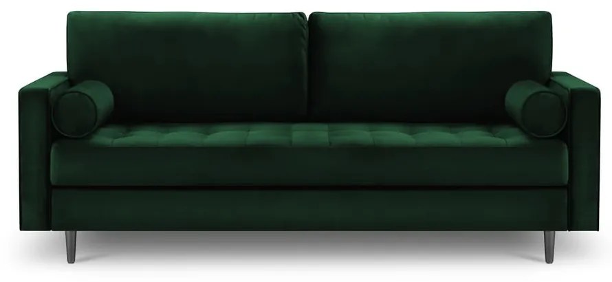 Divano in velluto verde , 219 cm Santo - Milo Casa