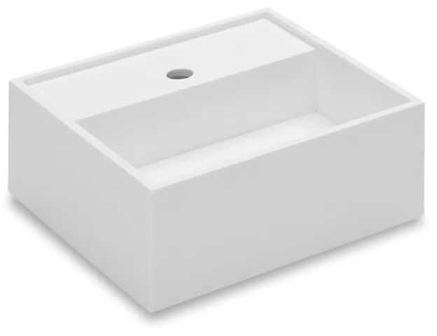 Lavabo 40x40 sospeso Con Sifone H 15 bianco Satinato Compact 739120601 Cosmic