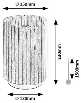 Rabalux 74212 - Lampada da tavolo RAVEN 1xE27/6W/230V