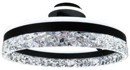 Lampadario a plafone LED dimmerabile LED/86W/230V 3000-6500K nero + telecomando