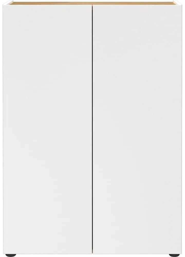 Armadietto bianco con effetto rovere 74x105x33 cm Alviano – Germania