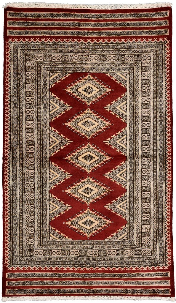 Bokhara Tappeto 160x90 Rosso (Pakistan) Annodato A Mano