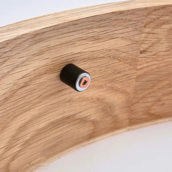 Brilagi - Plafoniera da soffitto LED RGBW dimmerabile CARVALHO, 3xE27/9W/230V, Wi‑Fi, finitura rovere, Ø 47,5 cm