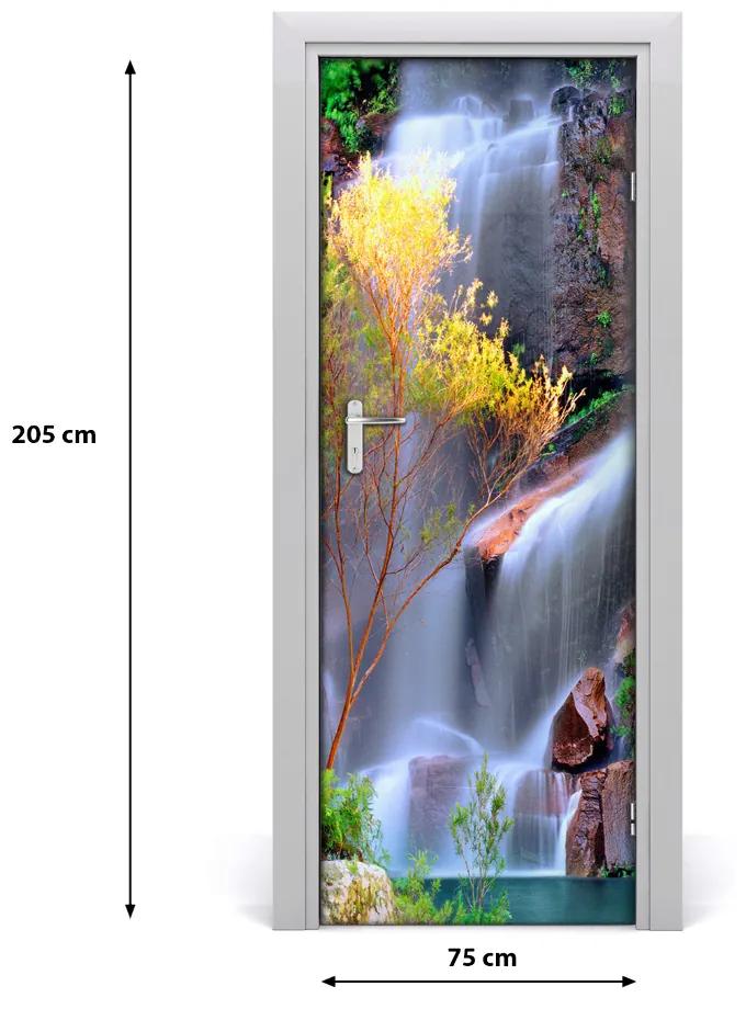 Adesivo per porta Paesaggi a cascata 75x205 cm