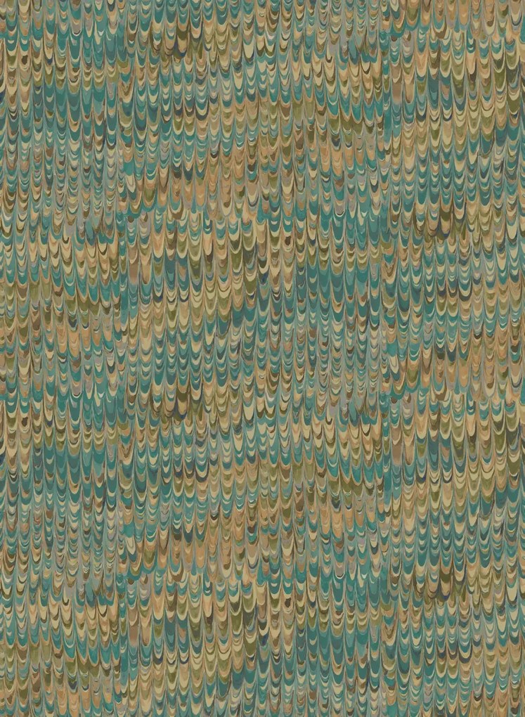 Mulberry Home Carta da parati End Paper - Teal