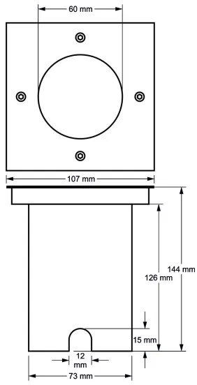 Luce per vialetti d'ingresso 1xGU10/30W/230V IP44 cromo opaco