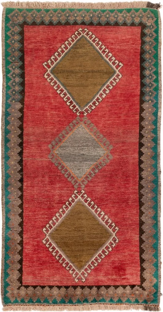 Gabbeh Tappeto 100x190 (Iran) Annodato A Mano