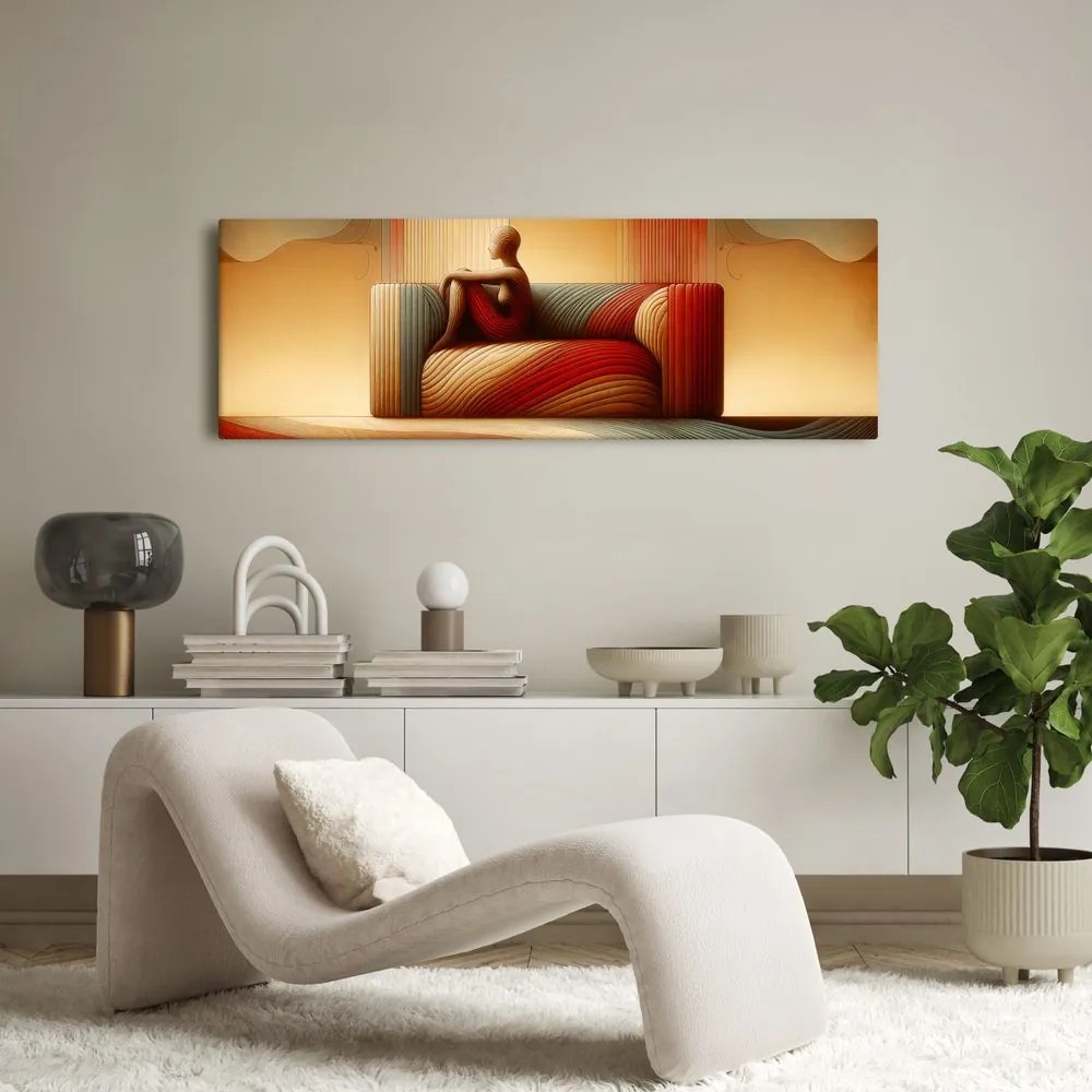 Quadro su tela – Silhouette tranquilla nello spazio