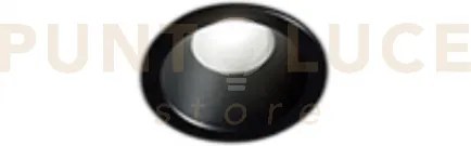 Oasis faretto in alluminio nero 1 luce attacco gu10 d.9cm ip44