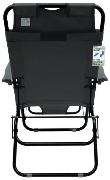 Sedia pieghevole regolabile antracite