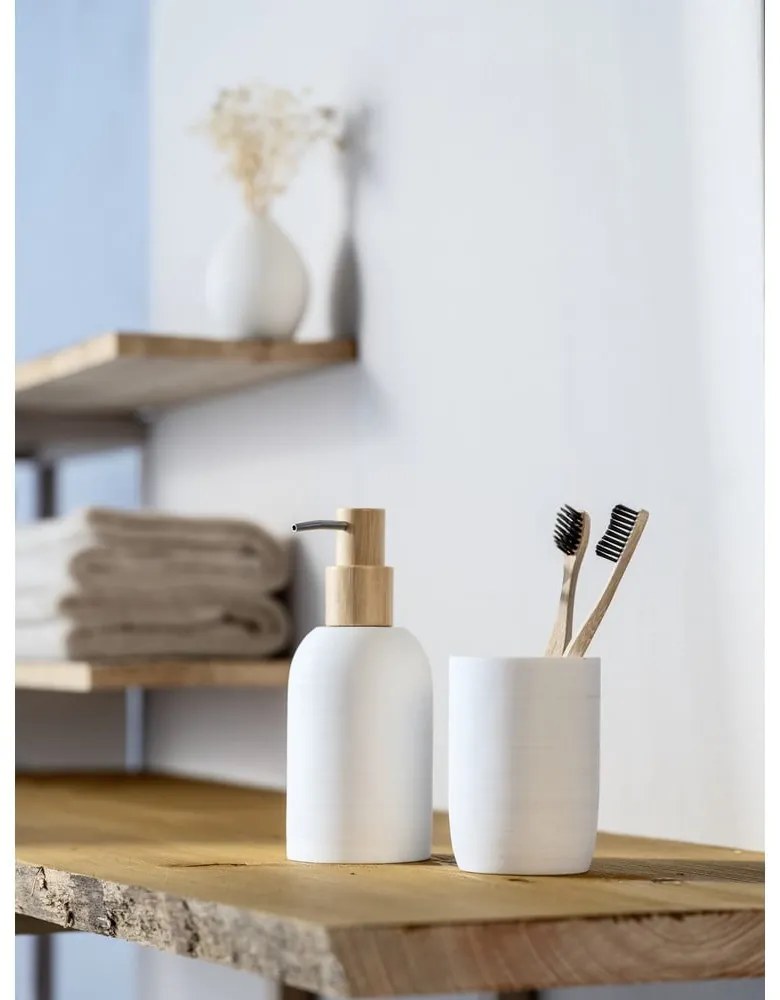 Dispenser per sapone bianco opaco in poliresina 250 ml Altavalle – Wenko