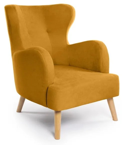 Poltrona ear in colore senape Noemye - Bonami Essentials