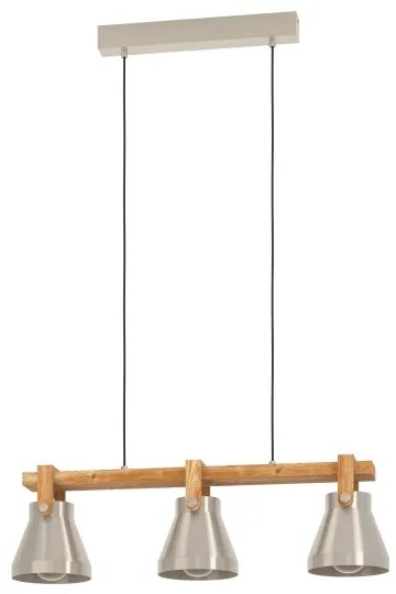 Eglo 43952 - Lampadario a sospensione con filo CAWTON 3xE27/40W/230V