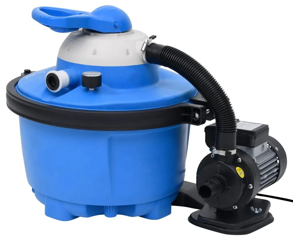Pompa Con Filtro A Sabbia Blu E Nera 385x620x432 Mm 200w 25l /
