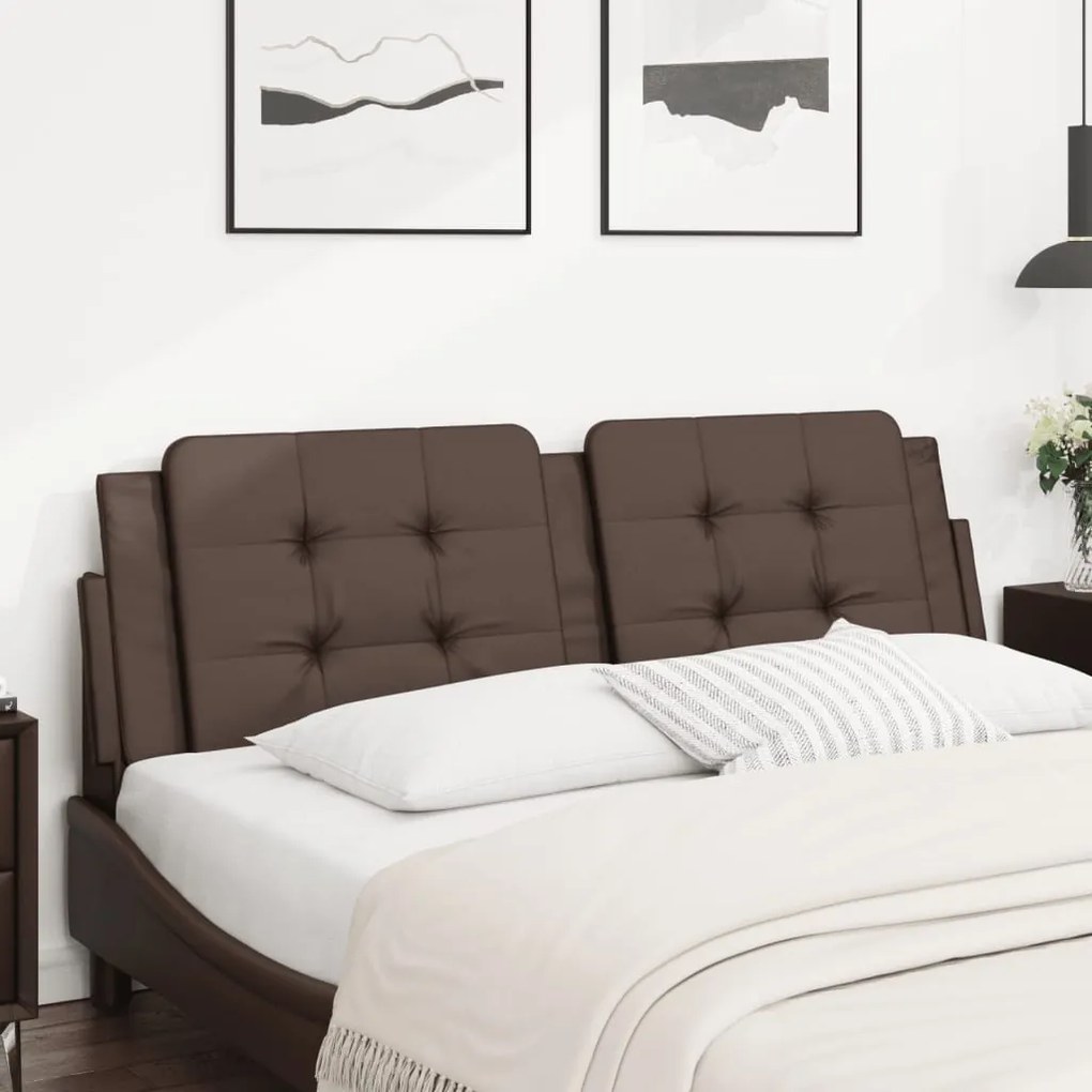 Cuscino Testiera Marrone 160 Cm İn Similpelle /