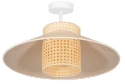 Duolla - Lampadario a plafone RIO RATTAN 1xE27/15W/230V diametro 45 cm beige/rattan