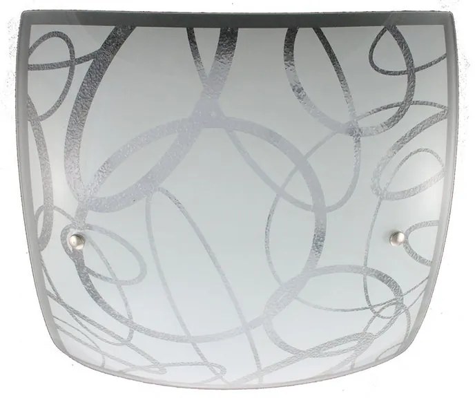 Plafoniera LED neoclassico Anelli Q., bianco Ø  cm, 1660 lumen