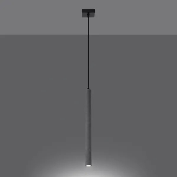 Sollux SL.1271 - Lampadario a sospensione con filo PASTELO 1xG9/8W/230V calcestruzzo