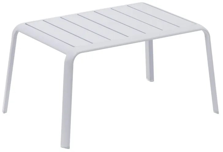 Tavolino da esterno Idaho NATERIAL in alluminio grigio 59x41cm