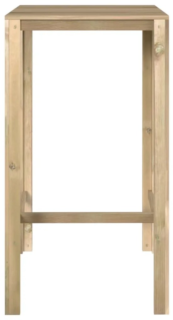 Tavolo da bar 60x60x110 cm in legno di pino impregnato