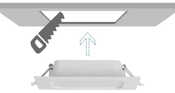 Aigostar - Faretto da incasso per controsoffitto LED/6W/230V 6500K 12x12 cm bianco